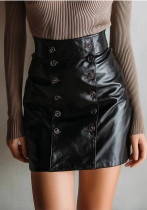 Women Pu-Leather Sexy Bodycon Skirt Women Pu-Leather Sexy Bodycon Skirt