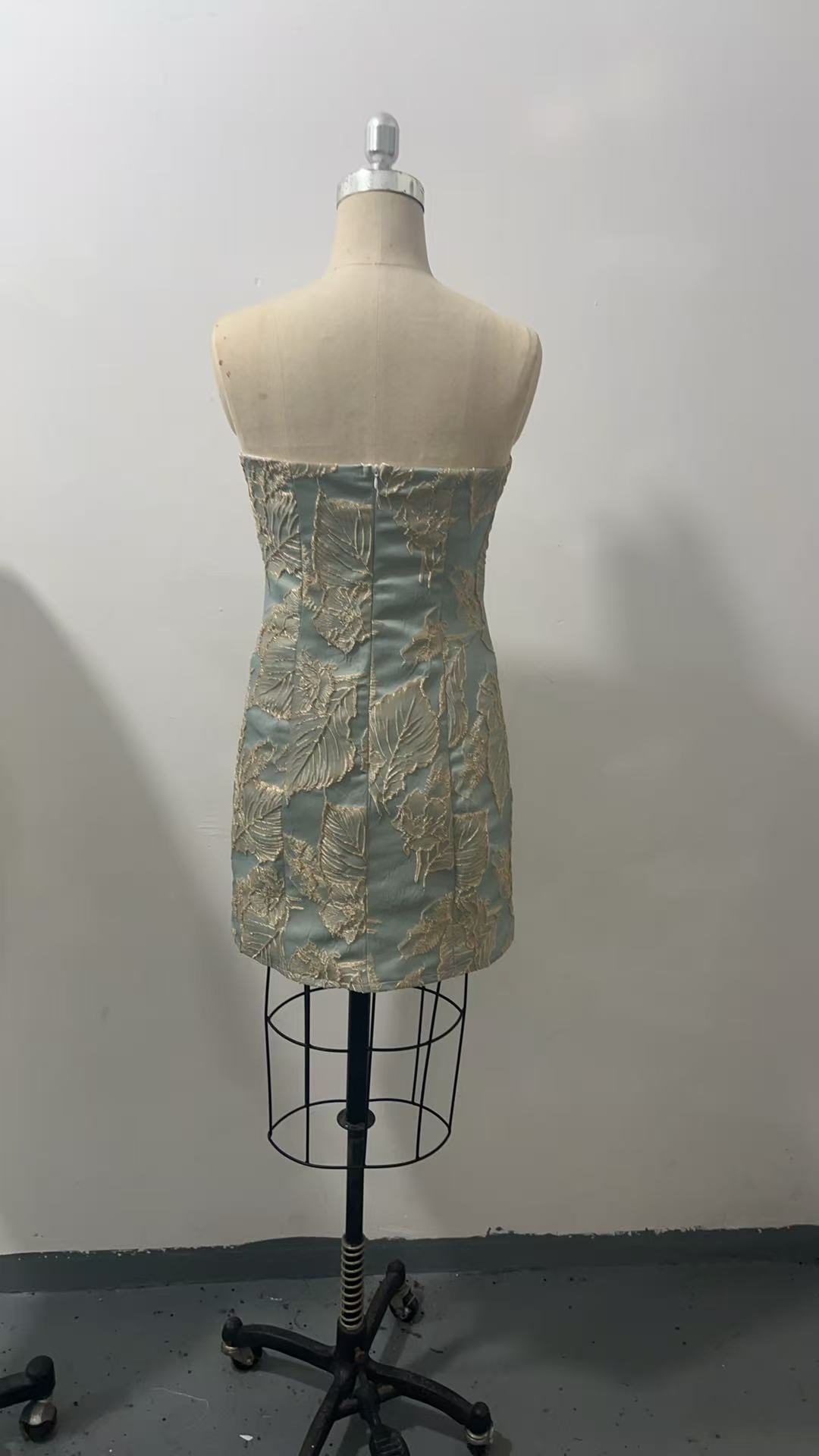 Women Strapless Floral Dress