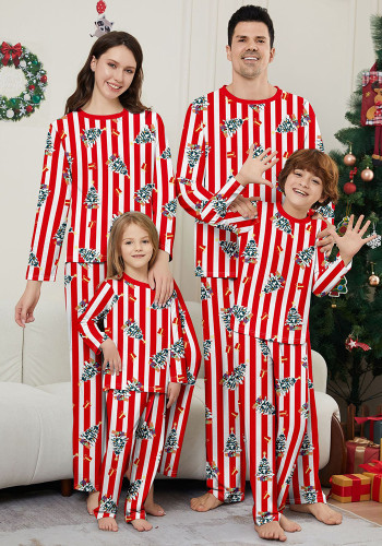 Christmas Family Wear Christmas Tree Print Pajama Set