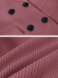 Plus Size Women's Fashion Solid Color Elegant Button Career Professional Blazer