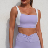 Women Sport Tank Yoga bra and tennis culottes two-piece set