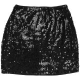 Fashion Women's Sexy Low Back Sequin Top Short Skirt Two-Piece Set