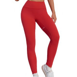 Women Contrast Colored Sport Bra and Yoga Pants Two-Piece Set