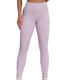 Women Contrast Colored Sport Bra and Yoga Pants Two-Piece Set