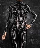 Halloween Print Tight Fitting Adult Cosplay Jumpsuit Costume