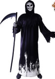 Men's Halloween Glow-in-the-Dark Scythe Cosplay Two-Piece Set