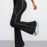 Women Fitness Stretch Casual Yoga Bell Bottom Pants
