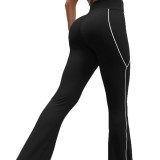 Women Fitness Stretch Casual Yoga Bell Bottom Pants