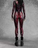 Halloween Print Tight Fitting Adult Cosplay Jumpsuit Costume