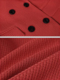Plus Size Women's Fashion Solid Color Elegant Button Career Professional Blazer