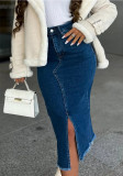 High Waist Slim Bodycon Pencil Denim