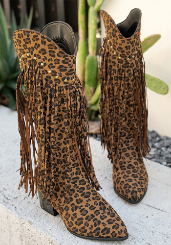 Women's Boots Autumn Winter Fringe Fashion Boots Sexy Long Boots
