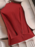 Plus Size Women's Fashion Solid Color Elegant Button Career Professional Blazer