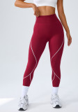 Women Fall/Winter Contrast Color Seamless Fitness Yoga Pants