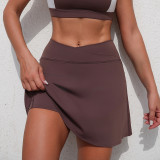 Women Sport Tank Yoga bra and tennis culottes two-piece set
