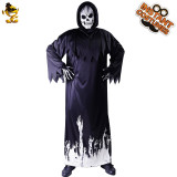 Men's Halloween Glow-in-the-Dark Scythe Cosplay Two-Piece Set