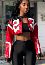 Autumn Winter Women's Long Sleeve Fashion Zipper Slim Motorcycle Jacket