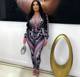 Women's Sport Casual Fashion Print Two-Piece Pants Set