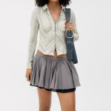 Autumn Winter Women's Casual Striped Long Sleeve Shirt