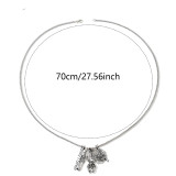 Halloween punk necklace hip-hop skull pendant spider jewelry