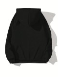 Women Fall/Winter Hooded Letter Print Long-Sleeved Top