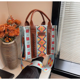 Women Summer Canvas Printed Shoulder Bag Handbag Crossbody Tote Bag