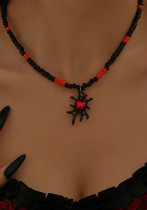 Halloween gothic necklace pumpkin cat spider clavicle necklace