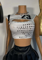 Women Sexy Letter Tank Top