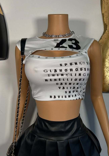 Women Sexy Letter Tank Top