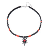 Halloween gothic necklace pumpkin cat spider clavicle necklace