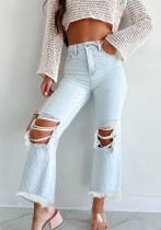 Women Washed Pocket Denim Pant Women Washed Pocket Denim Pant