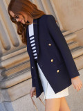 Women Autumn Long-Sleeved Printed Blazer