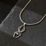 Halloween punk necklace hip-hop skull pendant spider jewelry