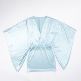 Women Sexy V-Neck Long-Sleeved Bodycon Dress