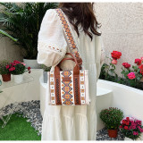 Women Summer Canvas Printed Shoulder Bag Handbag Crossbody Tote Bag