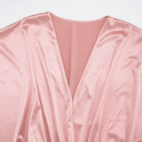 Women Sexy V-Neck Long-Sleeved Bodycon Dress