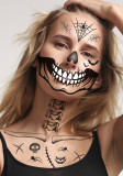 Halloween funny skull tattoo stickers masquerade scar scary waterproof face stickers