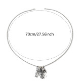 Halloween punk necklace hip-hop skull pendant spider jewelry