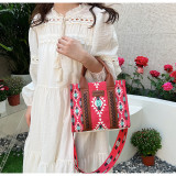 Women Summer Canvas Printed Shoulder Bag Handbag Crossbody Tote Bag