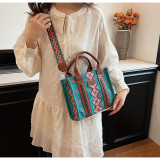 Women Summer Canvas Printed Shoulder Bag Handbag Crossbody Tote Bag