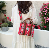 Women Summer Canvas Printed Shoulder Bag Handbag Crossbody Tote Bag