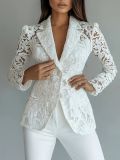 Women Autumn Long-Sleeved Printed Blazer