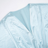 Women Sexy V-Neck Long-Sleeved Bodycon Dress