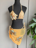 Women Sexy Bikini Print Two-Piece Swimsuit