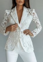 Women Autumn Long-Sleeved Printed Blazer Women Autumn Long-Sleeved Printed Blazer