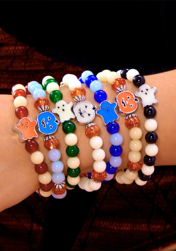 Halloween glow-in-the-dark bracelet glow-in-the-dark beaded bracelet