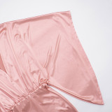 Women Sexy V-Neck Long-Sleeved Bodycon Dress