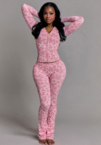 Women's Autumn Fashion Hooded Camouflage Print Long Sleeve Sports Slim Fit Casual Pants Set Women's Autumn Fashion Hooded Camouflage Print Long Sleeve Sports Slim Fit Casual Pants Set