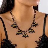 Halloween funny necklace pumpkin ghost pendant clavicle necklace