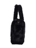 Women's Strap Imitation Fox Fur Large Capacity Tote Bag